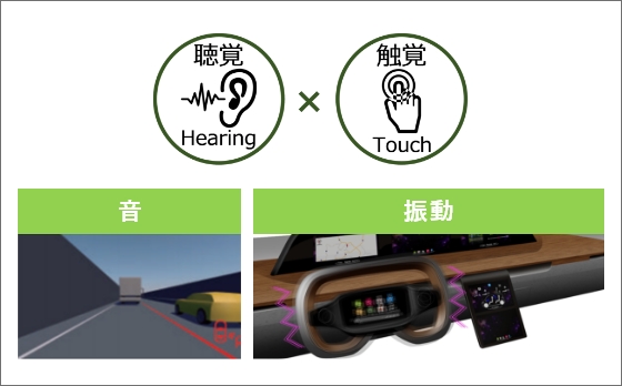 後方から車両通過